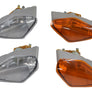 FRONT LAMP LENS SET(W/BULB HOLDER) (W/SPRING)(CLEAR&YELLOW)(4PCS), W111/W112 59-71,W108/W109 65-72, A1118260590/ A1118260690/ A0008260884 / MB08002