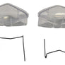 FRONT LAMP LENS SET(W/O BULB HOLDER) (W/SPRING)(CLEAR)(2PCS), W111/W112
