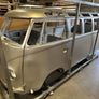 Classic Steel Body Fully Assembled 23-Window Walk-Thru Bus Body