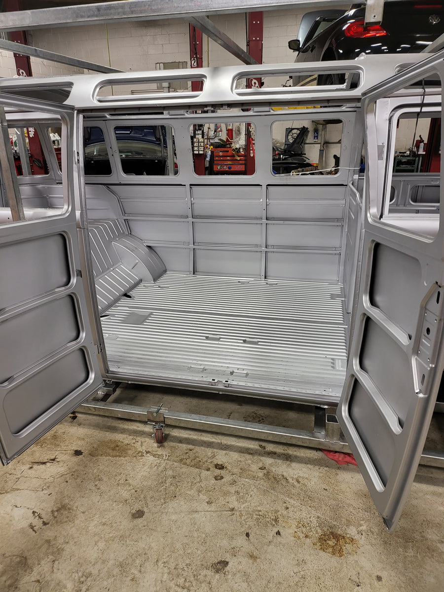 Vw Bus Shell Classic Steel Body Fully Assembled 23-Window Walk-Thru Bus Body
