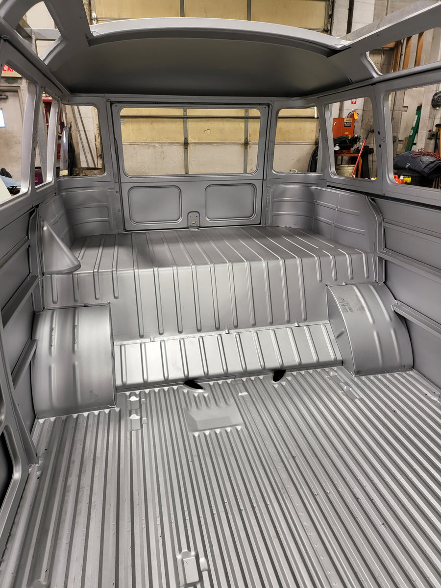 Vw Bus Shell Classic Steel Body Fully Assembled 23-Window Walk-Thru Bus Body