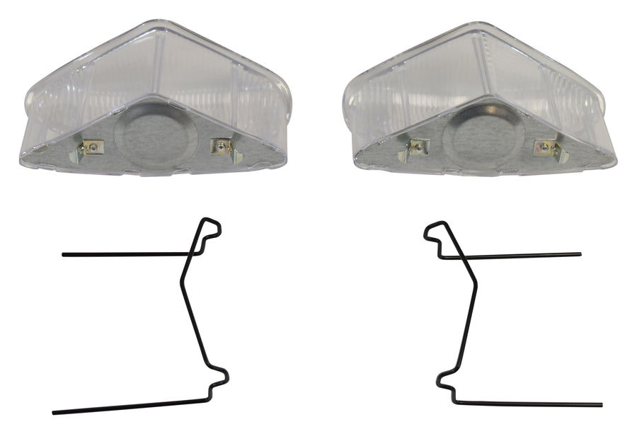 FRONT LAMP LENS SET(W/O BULB HOLDER) (W/SPRING)(CLEAR)(2PCS), W111/W112